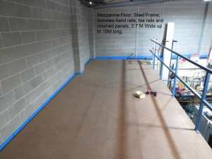 Mezzanine Floor for warehouse storage