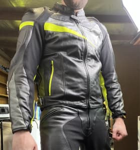 Dainese leather racing motorcycle jacket