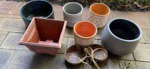 Assorted decorative garden pots pickup Booragoon