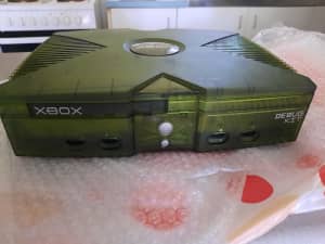 X-BOX-Debug-kit-console extremely rare with cables controller