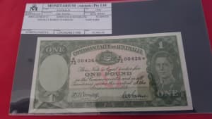 Super Rare !!! 1942 One Pound Starnote. Superb Investment