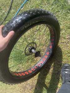 26x4 inch fat bike wheel