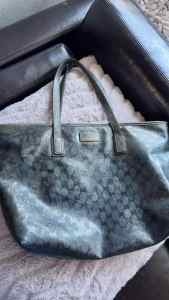 Authentic Gucci Canvas Tote Bag