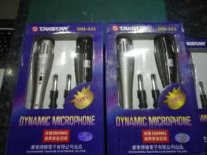 TAKSTAR DM-532 Twins Microphone x 2 and cables