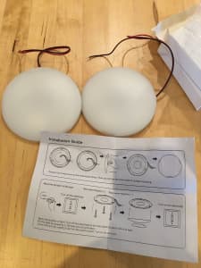 Pair or led 12v down lights very bright ideal for caravan/camper