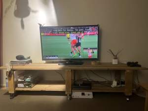 Recycled wood tv stand free 