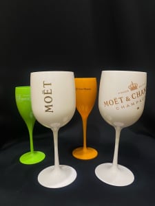 🥂NEW Veuve Moët & Perrier Jouët Acrylic Champagne Goblets Glasses