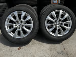 4x Genuine Vw Transporter T6.1 T6 T5 17” Wheels Bridgestone 300 tyres