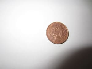 Rare Australian 1966 2 cent Coin - 4 on offer
