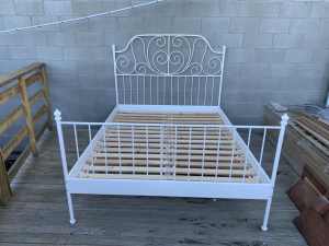 Queen bed frame - IKEA LEIRVIK