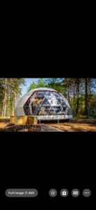 Dome Shelter. Dual Insulated Geodesic Glamping Hexidome
