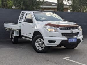 2015 Holden Colorado RG MY15 DX White 6 Speed Manual Cab Chassis