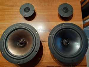 DAYTON AUDIO Reference tweeters and 8in woofer. Please read the desc