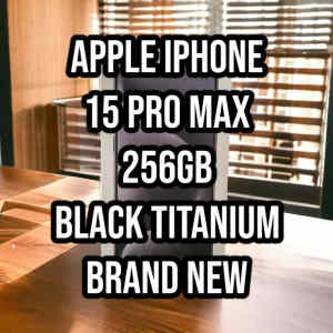 Apple Iphone 15 Pro Max 256GB Titanium Black Brand New
