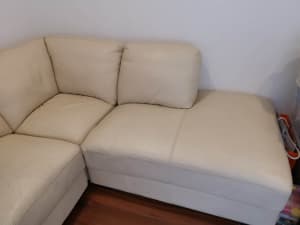 Melbourne Mentone Good Quality Leather Corner Sofa