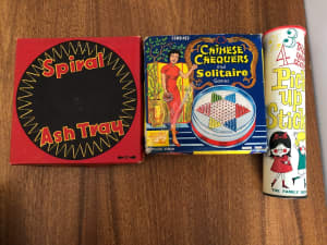 Vintage games: Pick Up Sticks, Chinese Chequers, Roulette