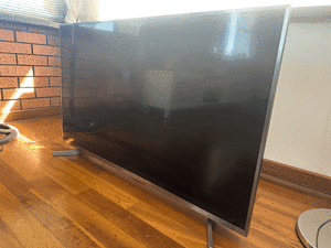 Black Hisense tv, 50 inch 4k resolution smart tv