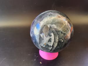 Polished Natural Fluorite Crystal Sphere - 1774 grams (51137)