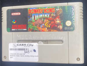 Super Nintendo Game Cartridge Donkey Kong Country