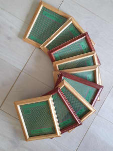 PICTURE FRAMES 30 X 25cm FRAME SIZE GLASS SIZE 25 X 20 (10 SOLD )