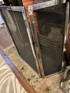 Fireplace shield - 3 panels