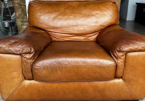 $200 Freedom BARRETT leather armchair sofa.