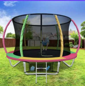 **FREE** 8ft Trampoline with safety net and padding - Used Condition