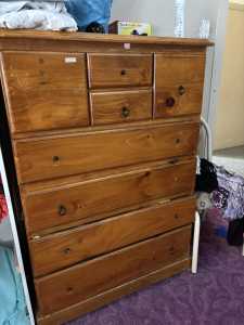 8 drawers wood cupboard