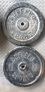 Gym 2x 22.5kg (45kg)- Buffalo Sports Weights 