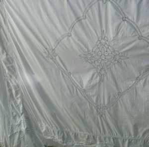 QUILT COVER White and Crochet / Cotton