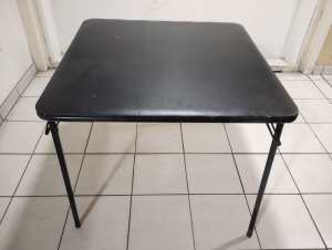 Black fold table for sale