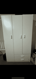 Triple Door cupboard - Two Drawers