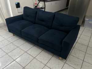 3 seater sofa for sale Navy Blue