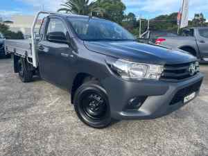 2017 Toyota Hilux TGN121R Workmate 4x2 Grey 5 Speed Manual Cab Chassis
