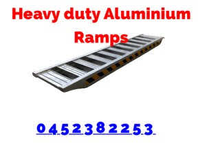 Aluminum machinery ramps