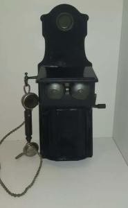 Rare Early 1900s ERICSSON metal hand Crank wall mounted Telephone 