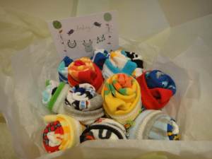 NEW- Unisex Baby Sock Bouquet -12 pairs of socks $20 SUPER CHEAP