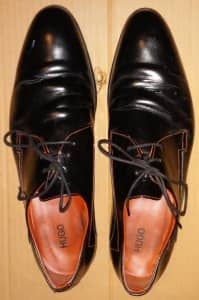 Hugo Boss Leather Derby Shoes UK11 Good Used Condition Great Bargain!