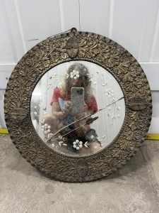 Antique Bronze mirror.
