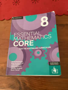 Year 8 Essential Maths book.