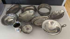 Silver Trays and Platters