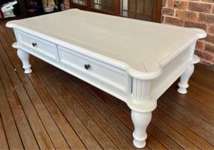 Coffee Tea Table with Drawers