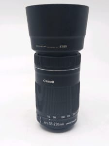 Canon Camera Lens EFS 55-250mm Image Stabilizer 0.85m/2ft BL278487