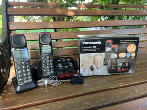 Panasonic Amplified Digital Cordless Phone with Answering Machine