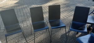 A set of kitchen chairs x 6