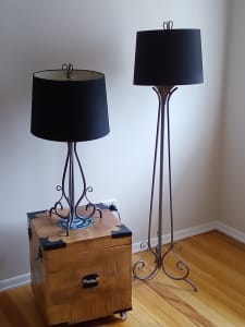 Pending. Lamp basess. Matching floor lamp and occasional lamp.