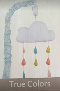 New - Peanutshell Musical Mobile - rainy cloud for babies