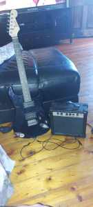 Alpha electric guitar and Amp