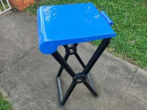 Tall plastic folding table $28