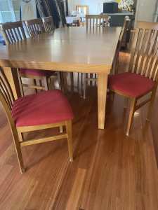 BEAUTIFUL EXTENDABLE VIC ASH DINING KITCHEN SETTING 8 CHAIRS